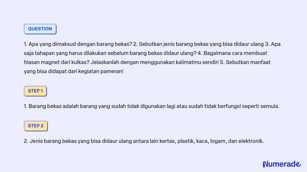 Barang Bekas: Potensi Tersembunyi Daur Ulang
