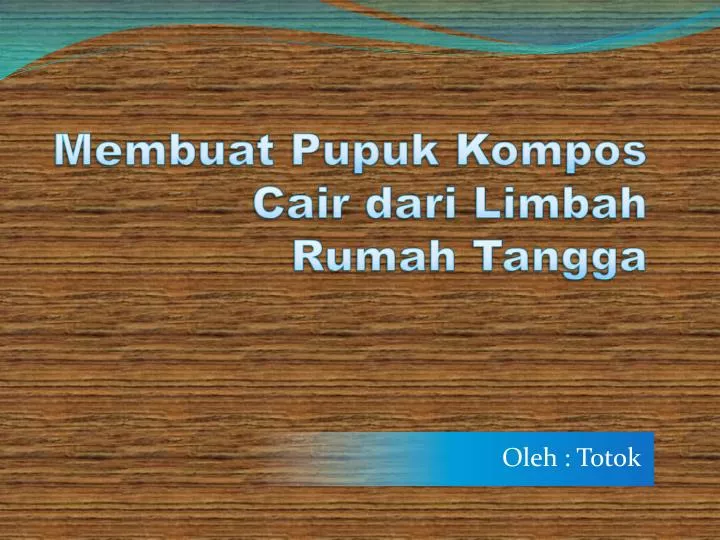 Kompos Cair Limbah Rumah Tangga: Solusi Pertanian Berkelanjutan?