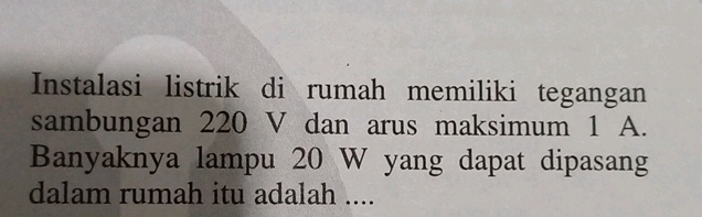 Instalasi Listrik Rumah: Tegangan 220V