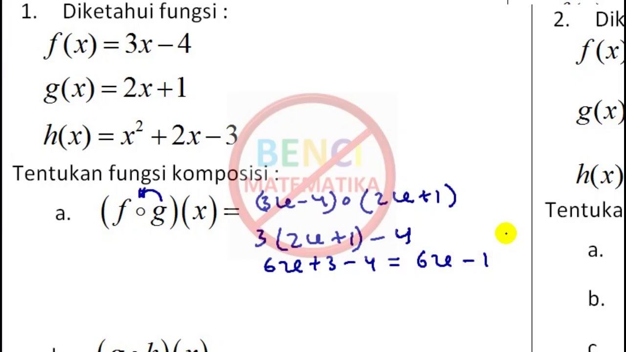 Memahami Cara Kerja Komposisi Fungsi