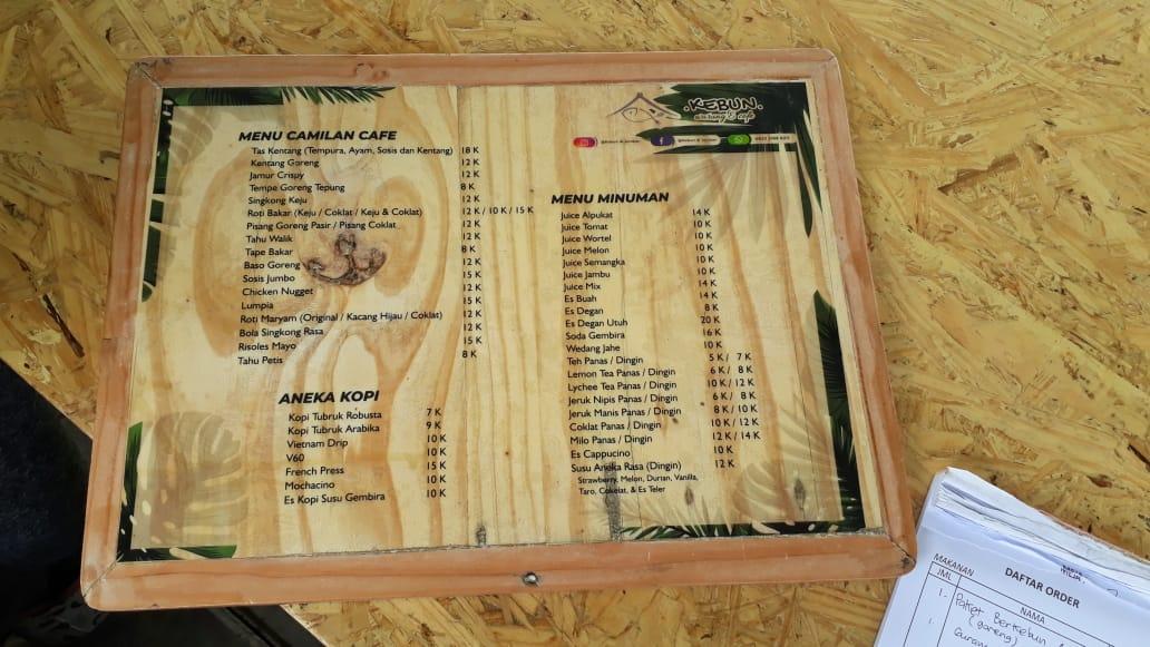 Resto & Cafe Kebun Alamanda Semarang: Menu Apa Saja?